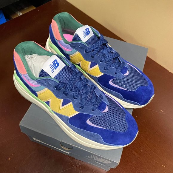 New Balance Mens Blue 57/40 Lace Up Athletic Running Shoes Size US 11 Wide - Picture 2 of 5